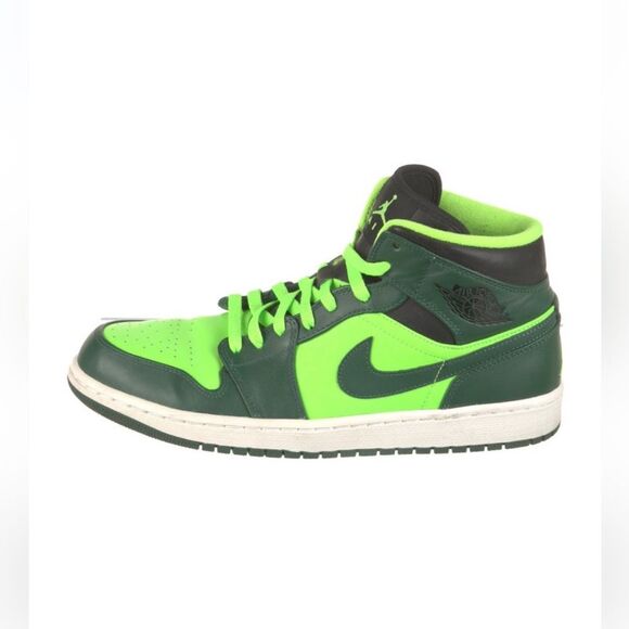 Incredible Hulk Nike Air Jordan’s - sz 10 - Lime Green Hulk - Mids High GorpCore - Picture 1 of 7